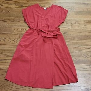 Faux Wrap Dress